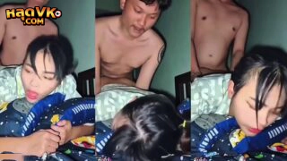 คลิปหลุดทางบ้าน สาวขี้เงี่ยนมาโดนแฟนหนุ่มจัดเต็มคาชุดนอน มาจับเย็ดเสียวโยกควยเย็ดเอวโครตเด็ดแหวกขาเย็ดกระแทกหีลีลาอย่างเด็ดจัดๆ